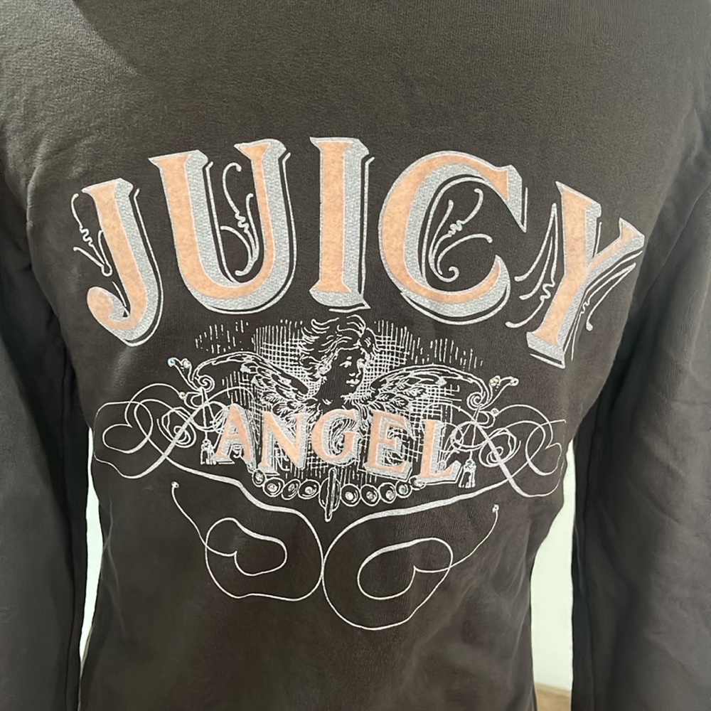 Juicy Couture Brown Zip Up Hoodie Medium